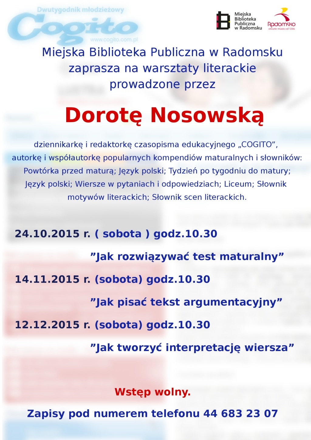 Dorota Nosowska plakat mały