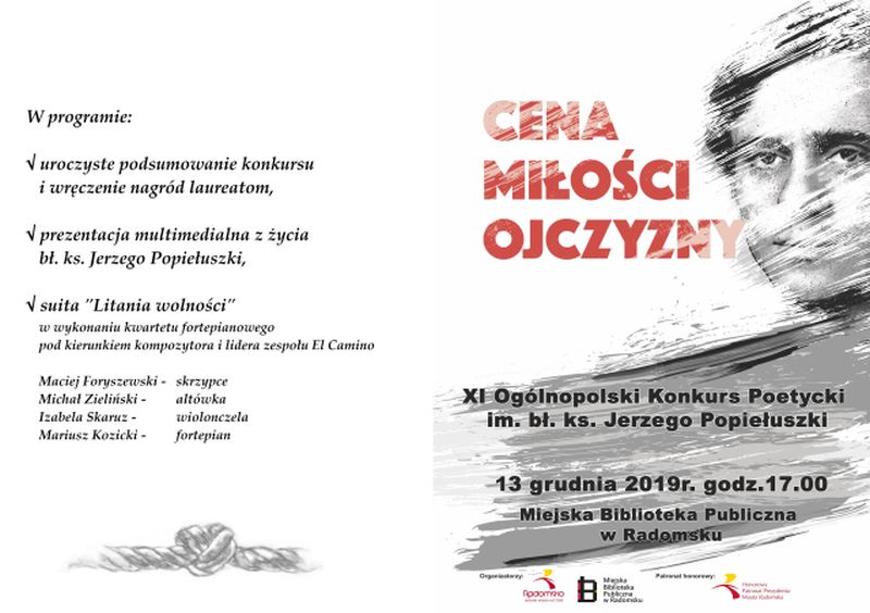 Plakat program Popiełuszko